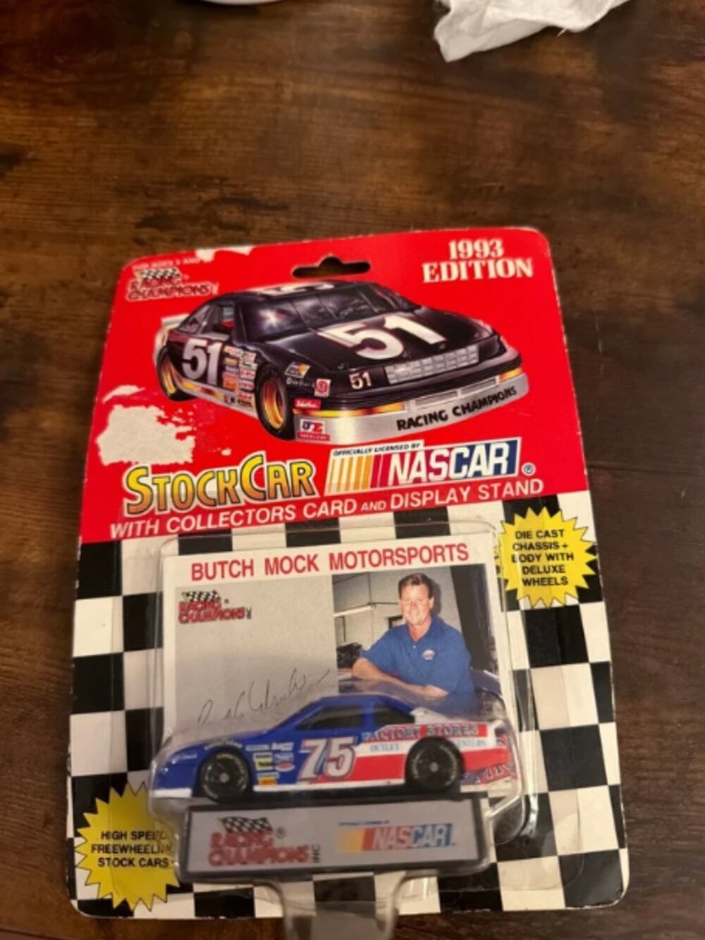 Racing Champions Collector Card and Car